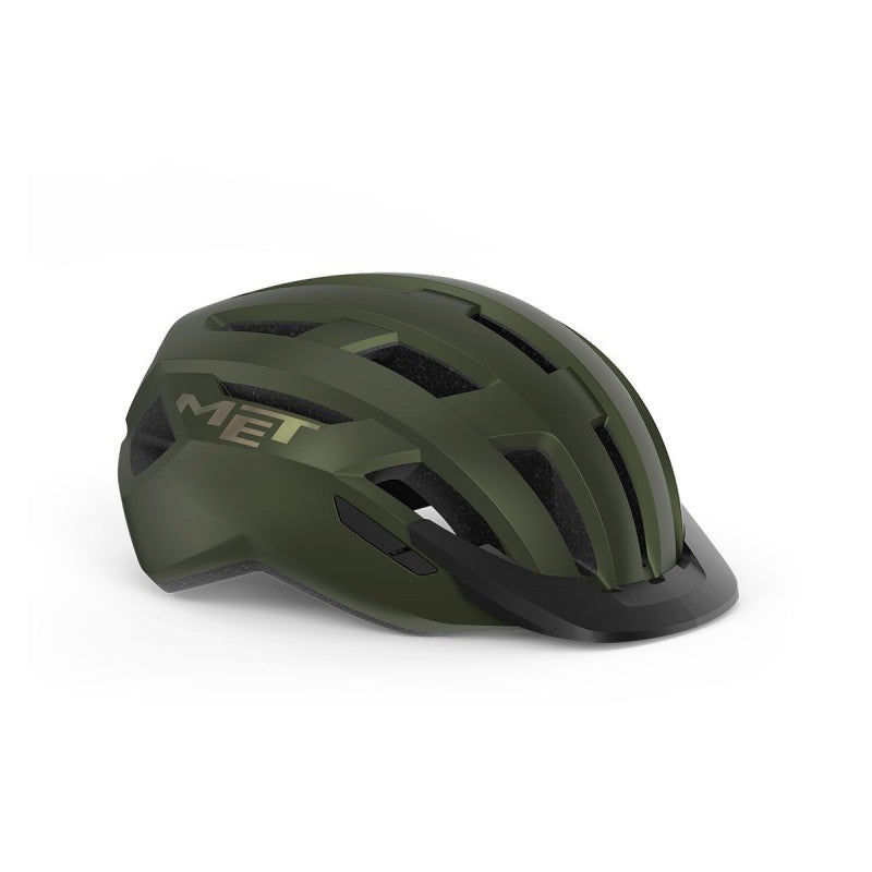 Met Casco Allroad Verde Oliva Iridescente Opaco