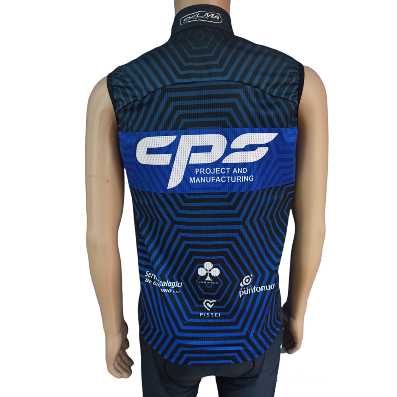Pissei Gilet Antivento Falterona Easy Fit CPS Professional Team Blu