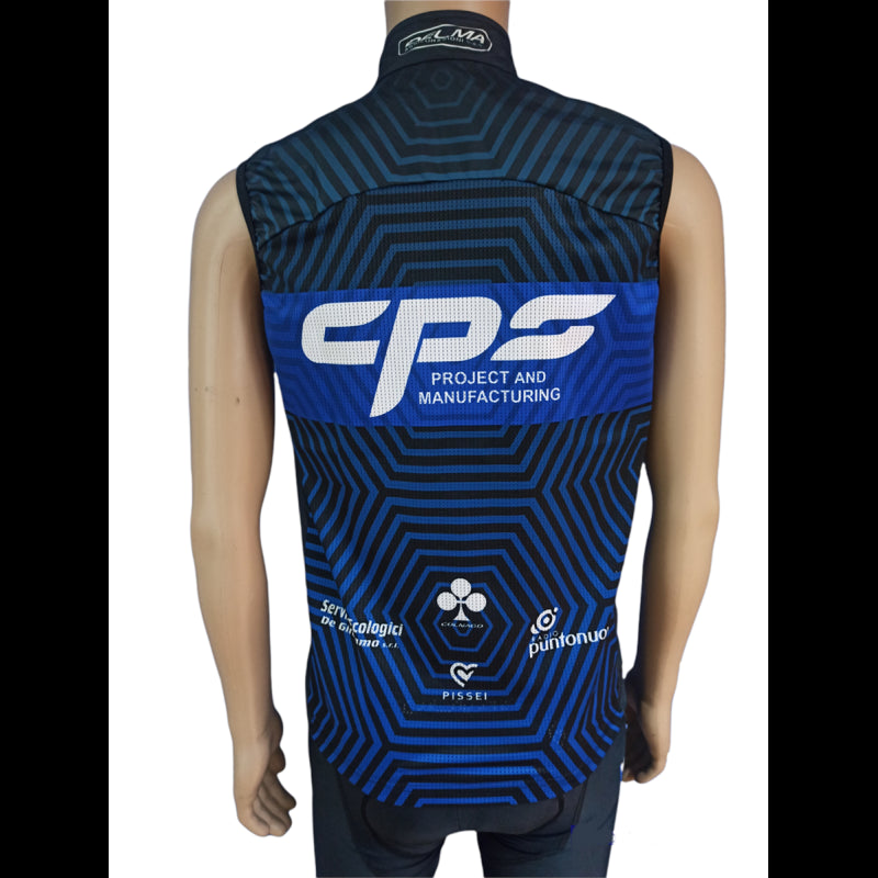 Pissei Gilet Antivento Falterona Easy Fit CPS Professional Team Blu