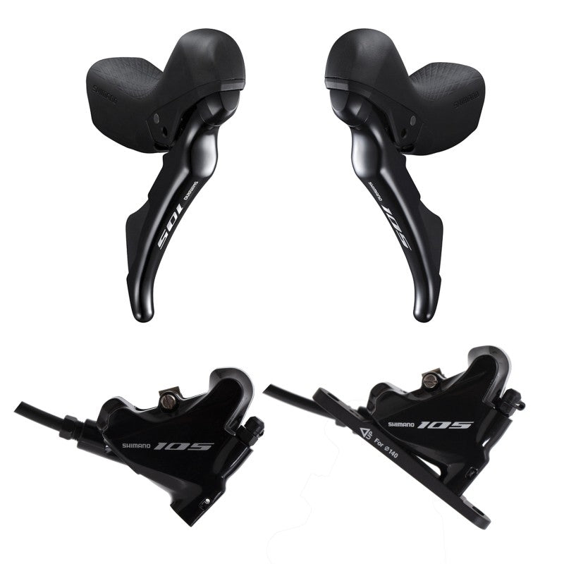 Shimano Comandi 105 Disco Ant+Post  ST-R7025 + BR-R7070 + Tubo