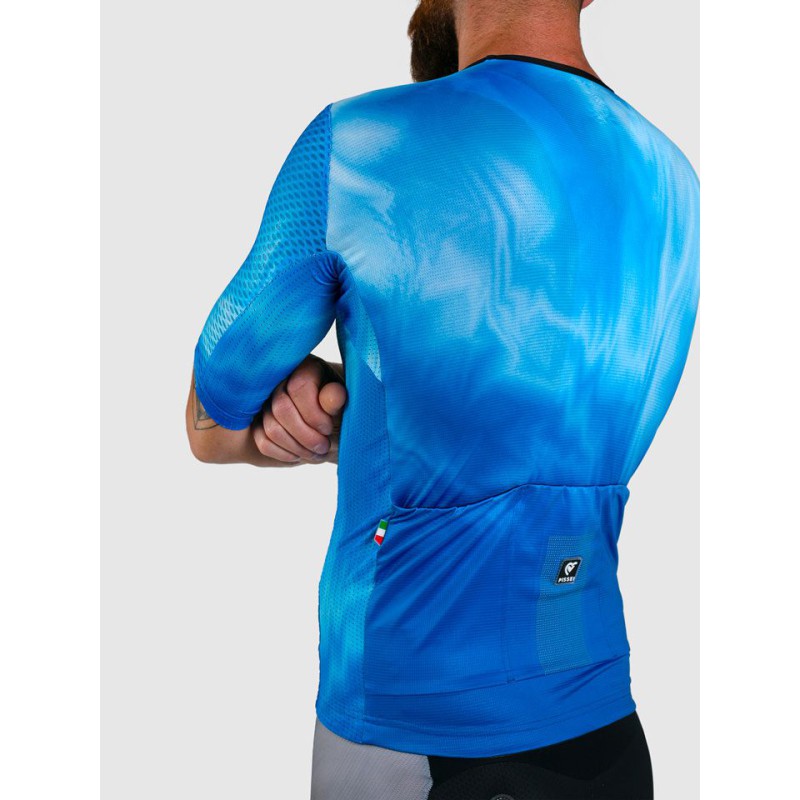 Pissei Maglia Manica Corta Vortice Celeste