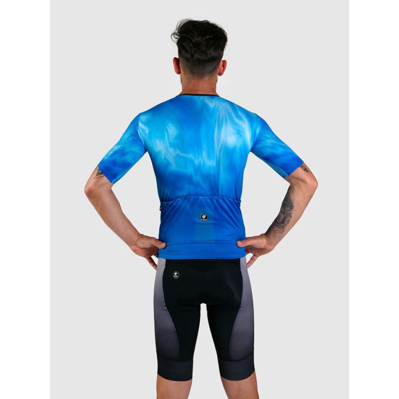 Pissei Maglia Manica Corta Vortice Celeste