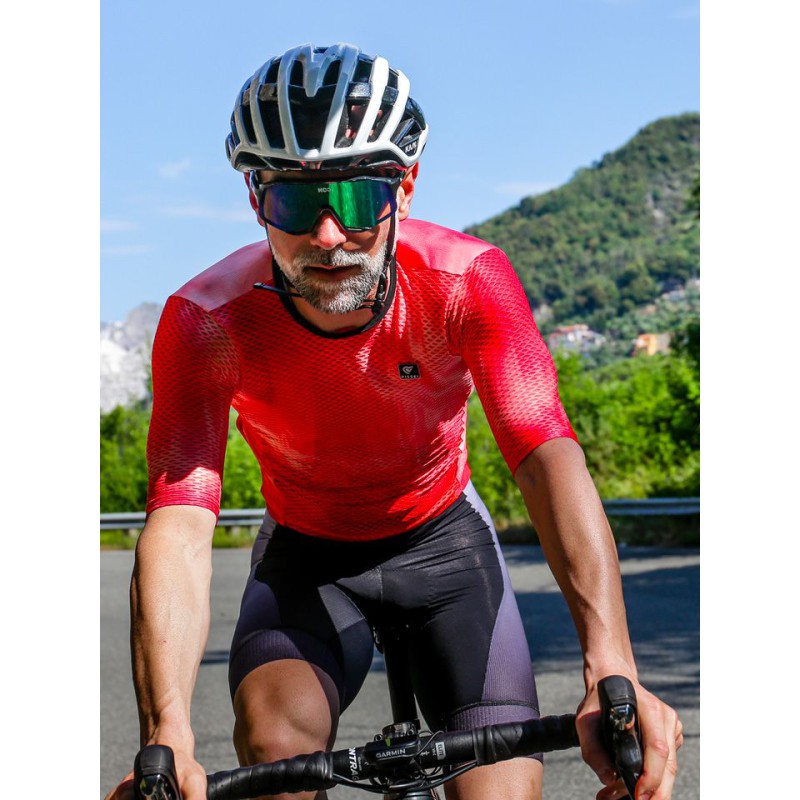 Pissei Maglia Manica Corta Vortice Rosso