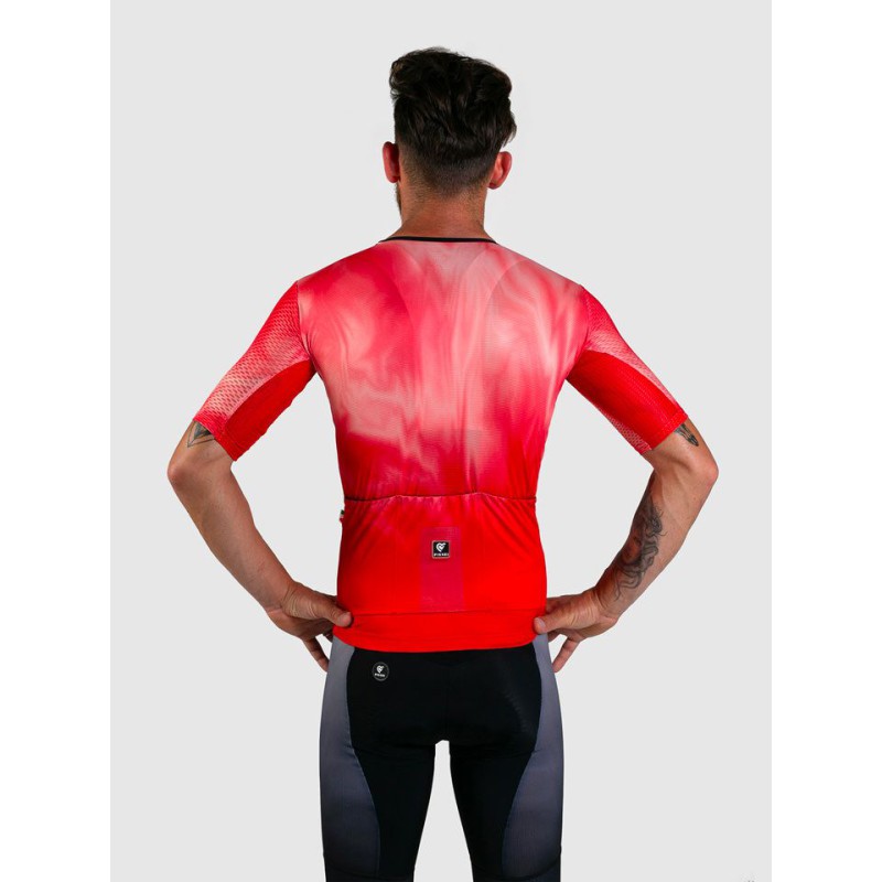 Pissei Maglia Manica Corta Vortice Rosso