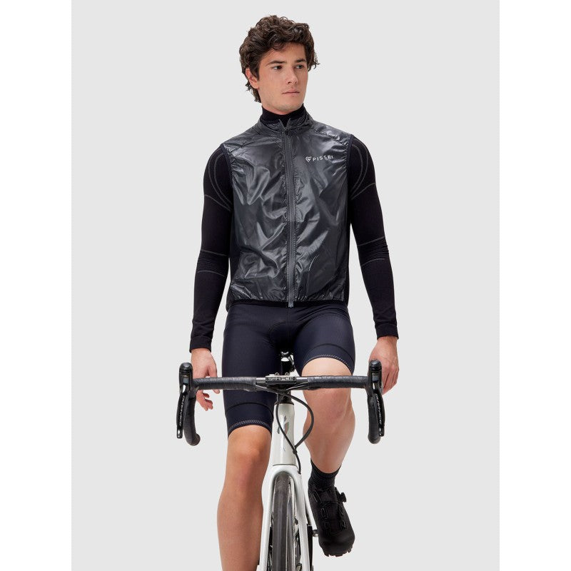 Pissei Gilet Antivento Amiata Nero