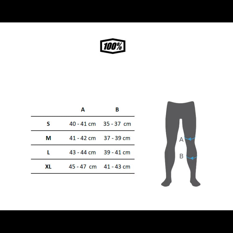 100% Protezione Ginocchiere Teratec Plus Black