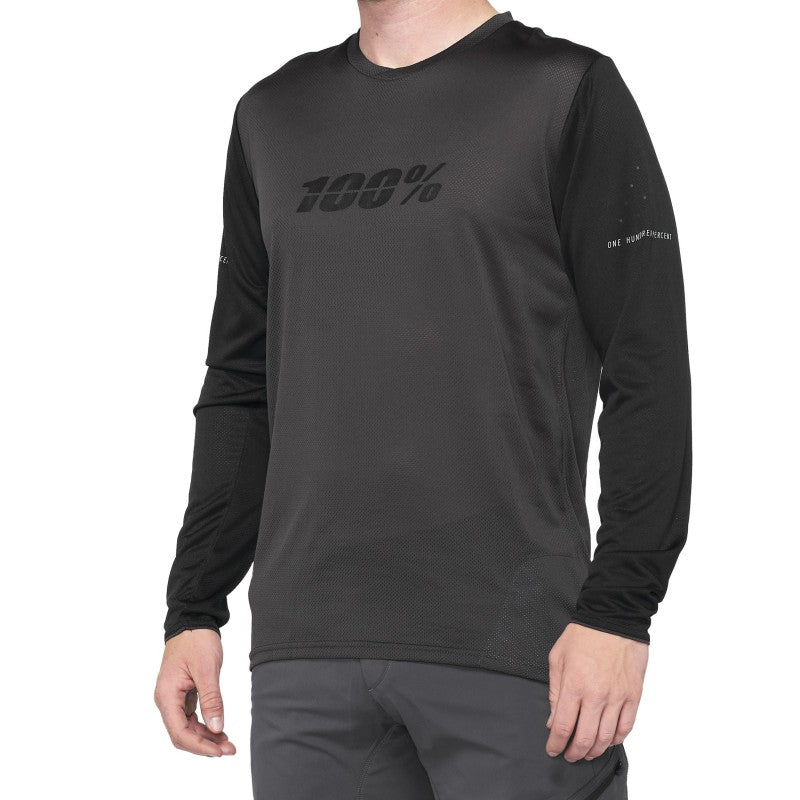 100% Maglia Invernale Ridecamp Black/Charcoal