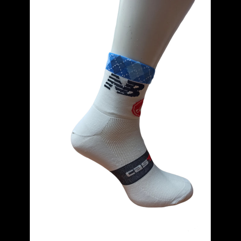 Castelli Calzini Estivi New Balance 9 White/Blue