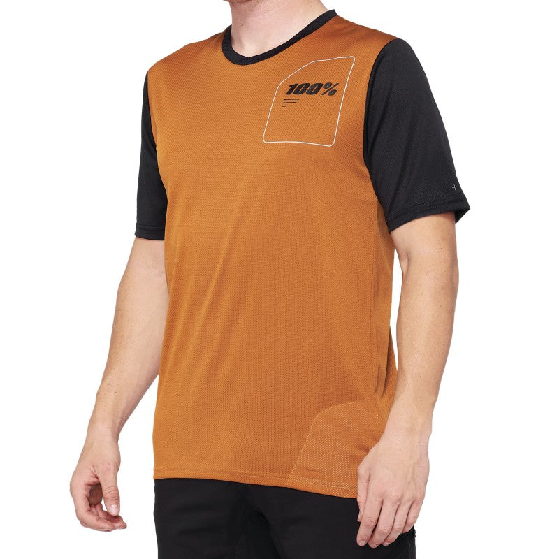 100% Maglia Estiva Ridecamp Terracotta/Black