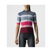 Castelli Maglia Donna Dolce Light Steel Blue/Bordeaux