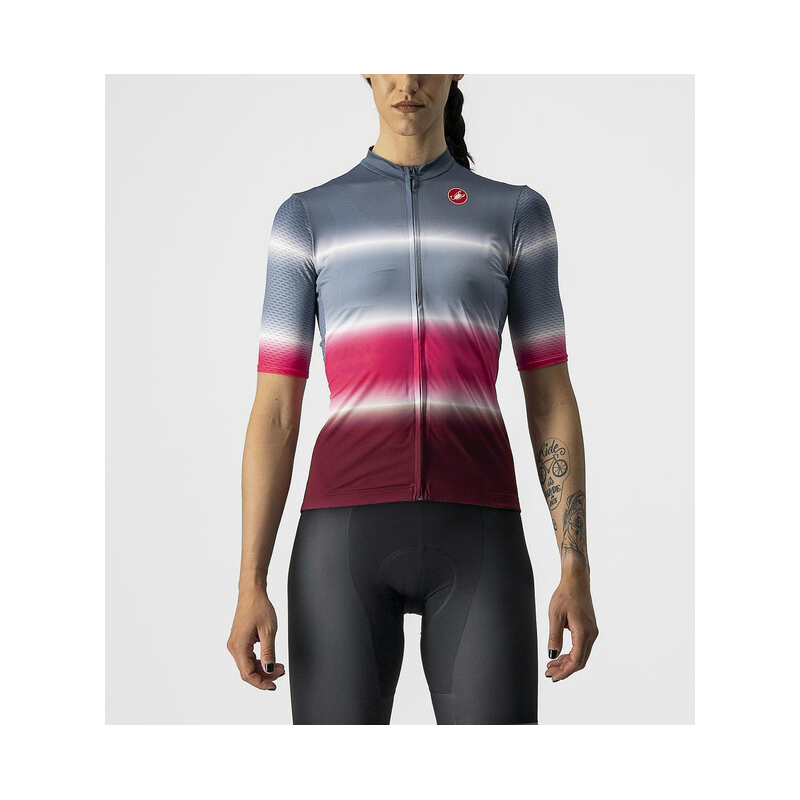 Castelli Maglia Donna Dolce Light Steel Blue/Bordeaux