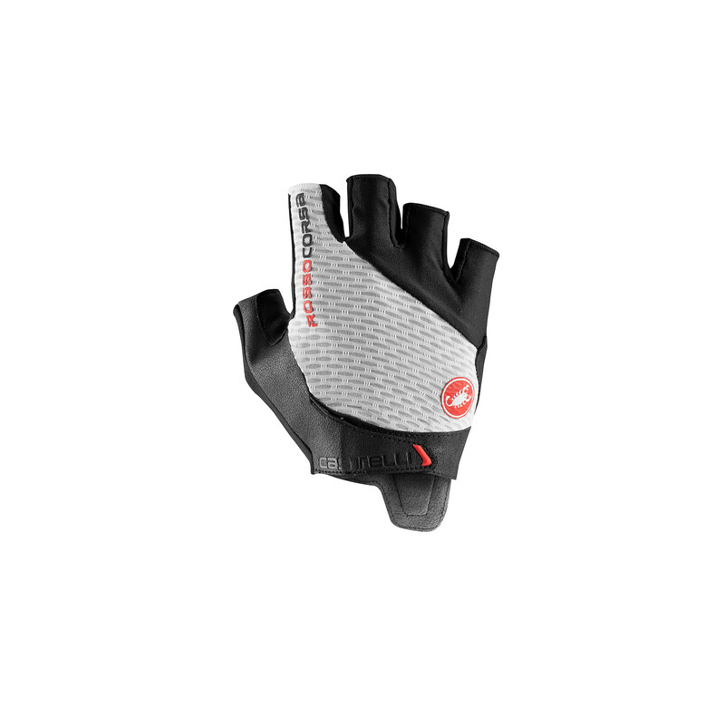 Castelli Guanti Rosso Corsa Pro V White