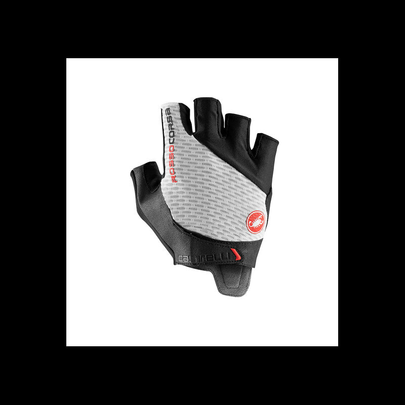 Castelli Guanti Rosso Corsa Pro V White