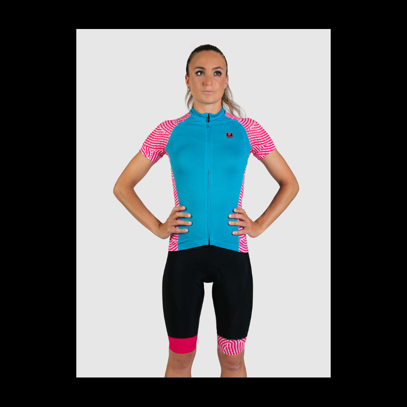 Pissei Maglia Estiva Donna Sanremo 22 Celeste/Rosa