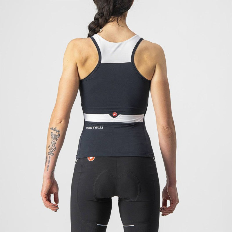 Castelli Canotta Donna Solaris Top Black/White