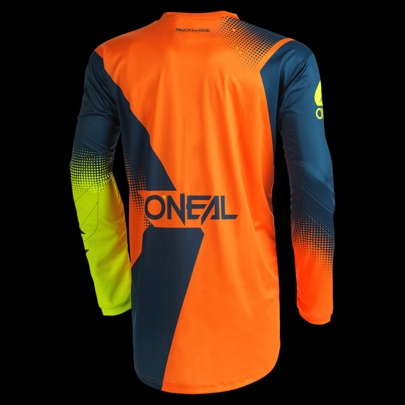 O'Neal Maglia Element Racewear V.22 Blue/Orange/Neon Yellow