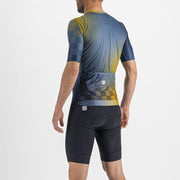 Sportful Maglia Rocket Galaxy Blue Sea Golden