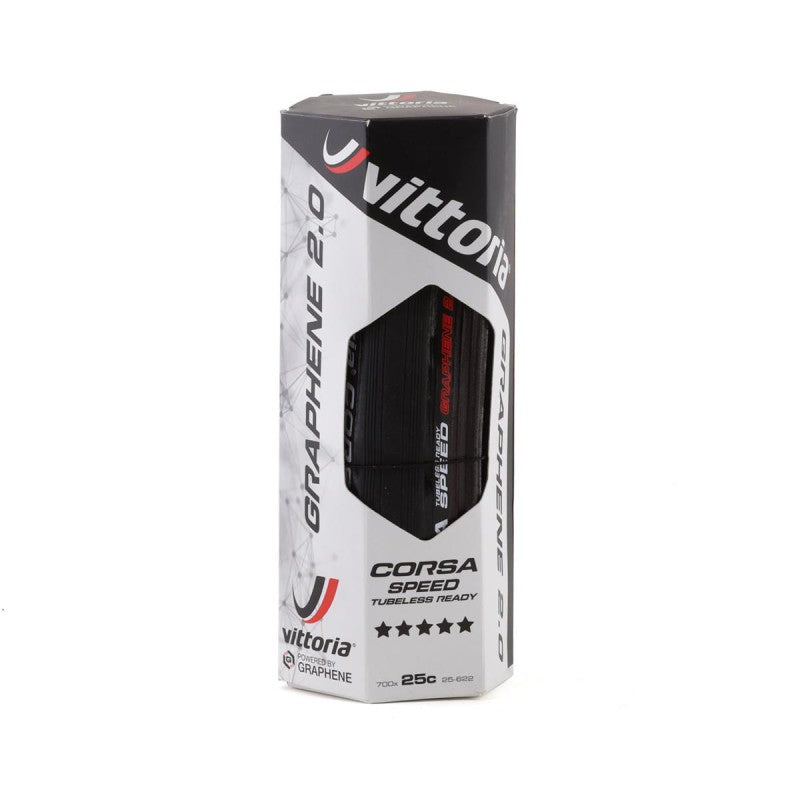 Vittoria Copertura Corsa Speed 700x25 Tlr Full Black G2.0