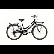 Brera City Bike Grace 7 Vel 24" Nero/Bianco