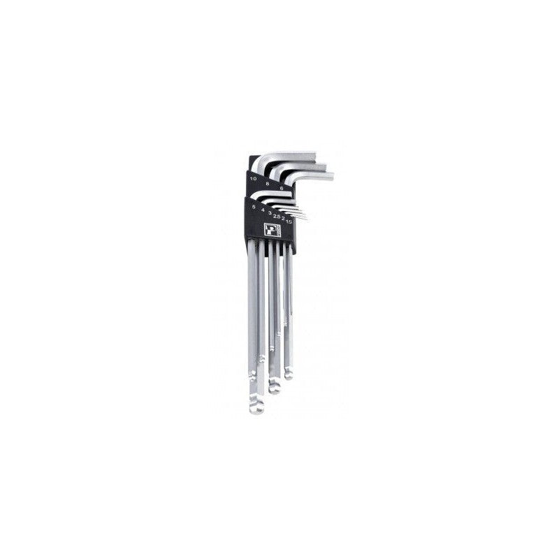Pedros 	Chiave a brugola a L, set da 9, 1.5, 2, 2.5, 3, 4, 5, 6, 8, & 10mm