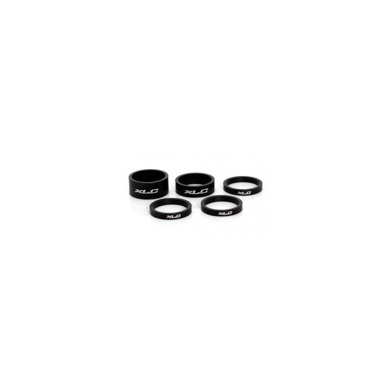 XLC Set distanziali A-Head 3 x 5, 1 x 10, 1 x 15, 1 1/8" nero op