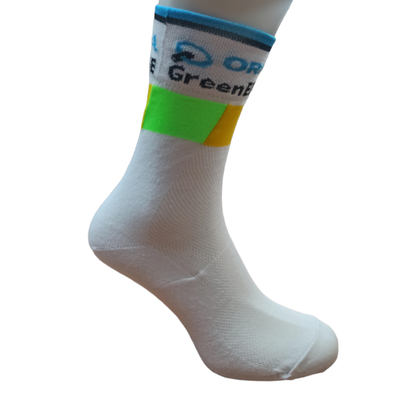 KIT 3 Paia Orica Greenedge Calze Team Bianco 18cm
