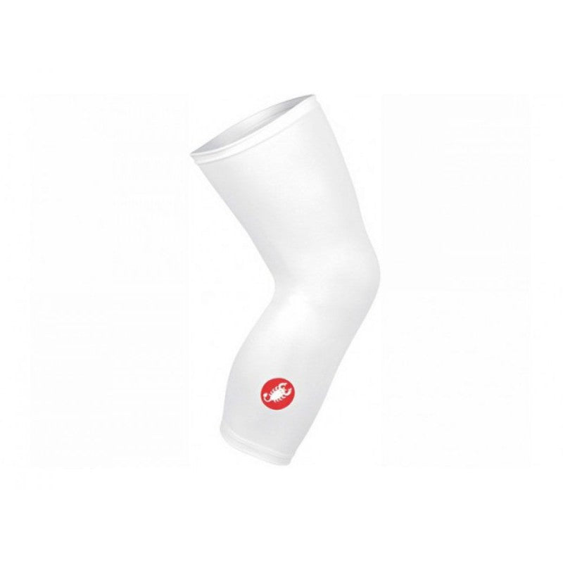 Castelli Ginocchiera Lycra  Kneewarmer Bianco
