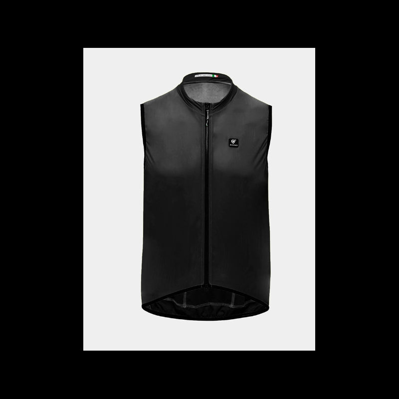 Pissei Gilet Antivento Prima Pelle Nero