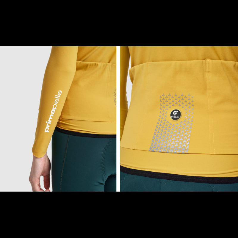 Pissei Maglia Manica Lunga Primapelle Donna Giallo Oro