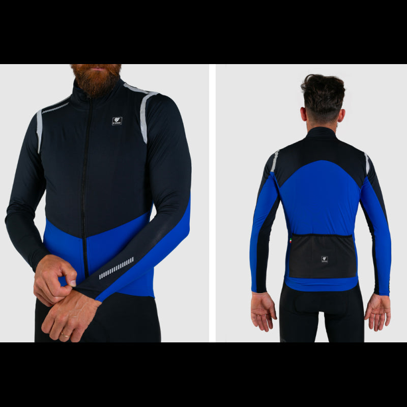 Pissei Maglia Gardena Wind Nero/Blu