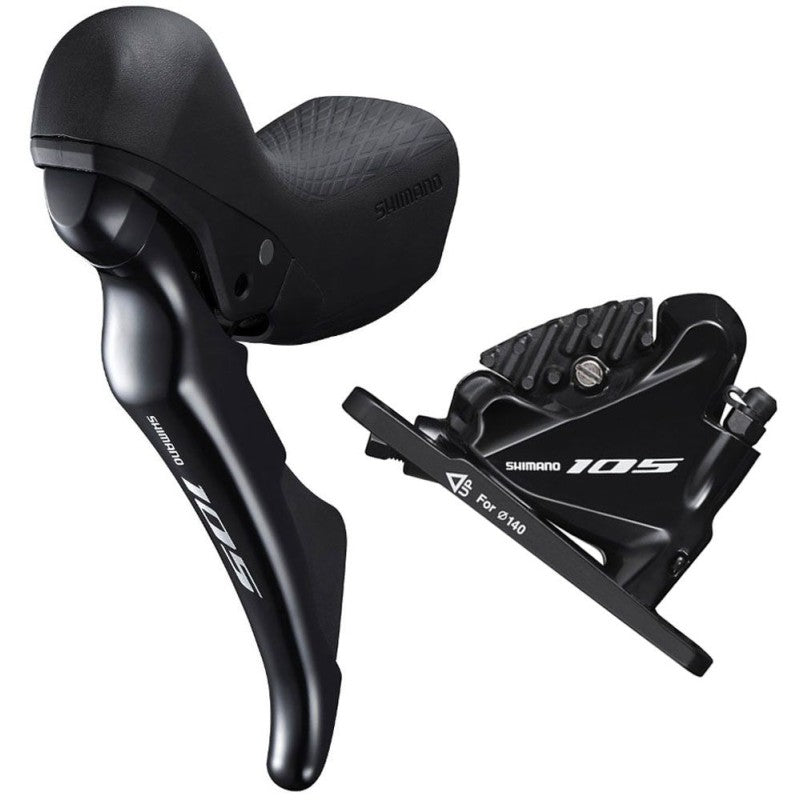 Shimano Leva Freno a Disco Anteriore 105 ST-R7020+BR-R7070 2v