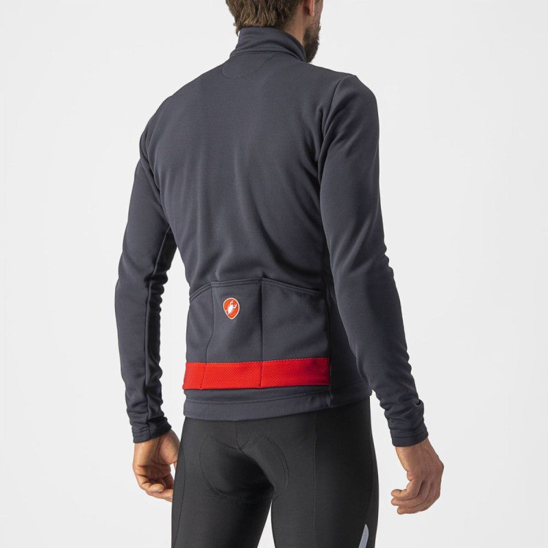 Castelli Maglia Puro 3 Dark Grey/Red Reflex