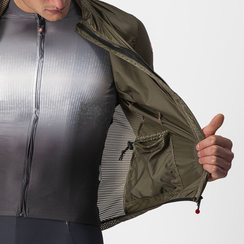 Castelli Mantellina Aria Shell Jacket Moss Brown