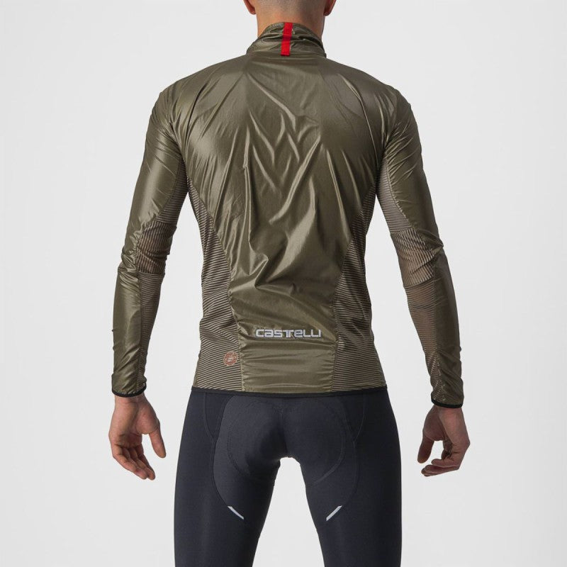 Castelli Mantellina Aria Shell Jacket Moss Brown