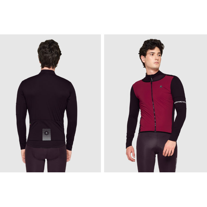 Pissei Giacca Prima Pelle Vanp Plus Prugna Scuro