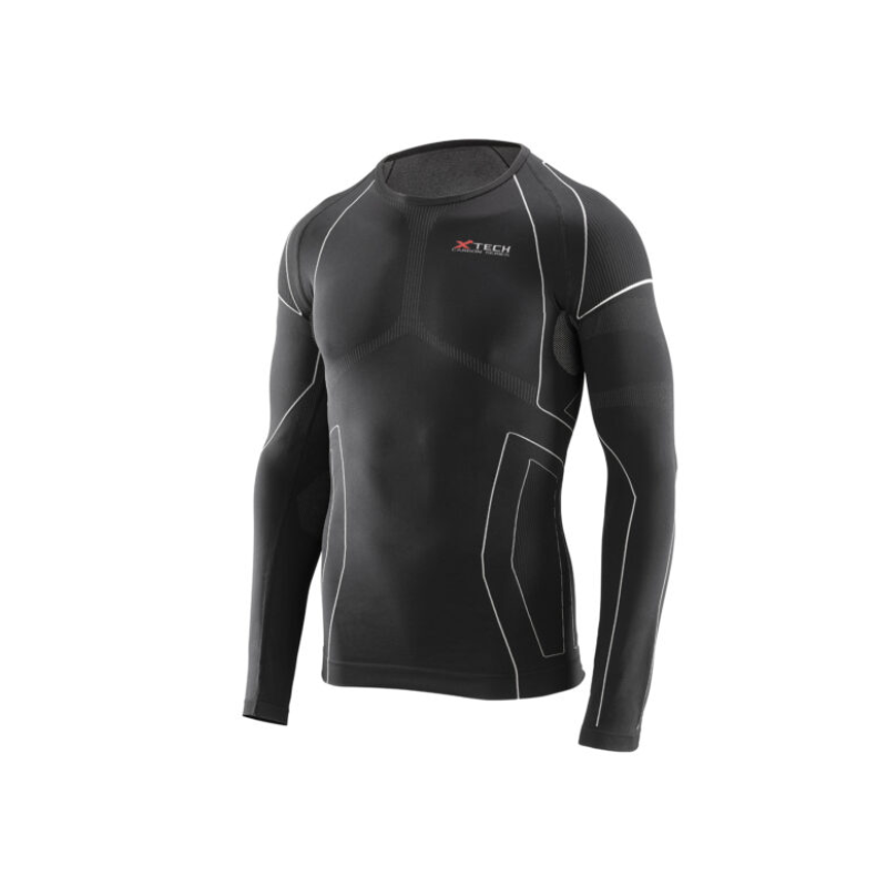 X-Tech Intimo Maglia Girocollo Manica Lunga Race 3 Nero