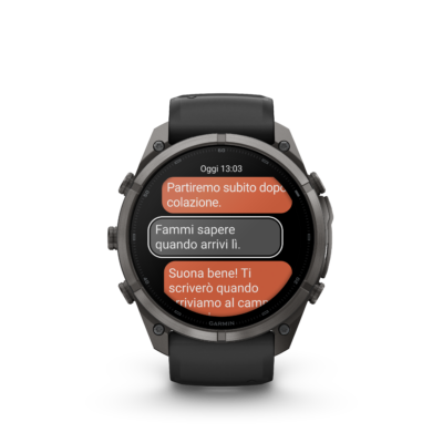 Garmin Fenix 9 Pro Amoled 51mm InReach Grigio cinturino Nero/Grigio