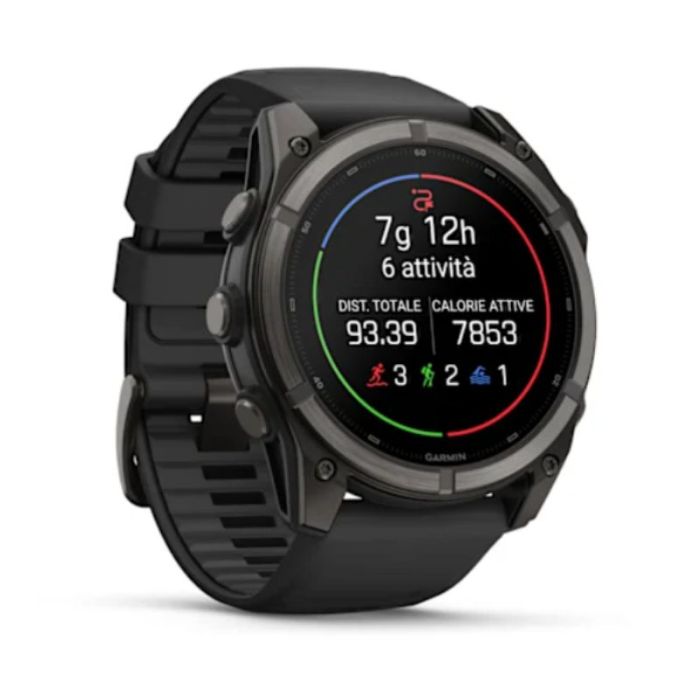 Garmin Fenix 9 Amoled 47mm Grigio cinturino Nero