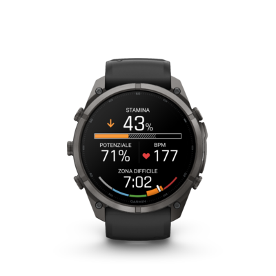Garmin Fenix 9 Pro Amoled 51mm InReach Grigio cinturino Nero/Grigio