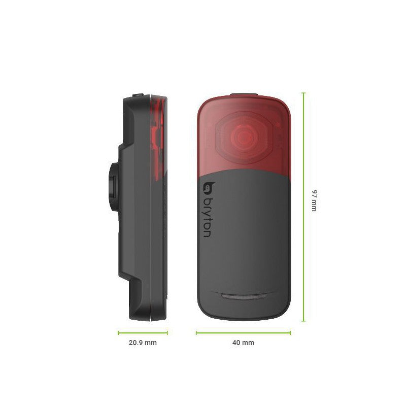 Bryton Gardia R300L Radar e Luce LED Posteriore