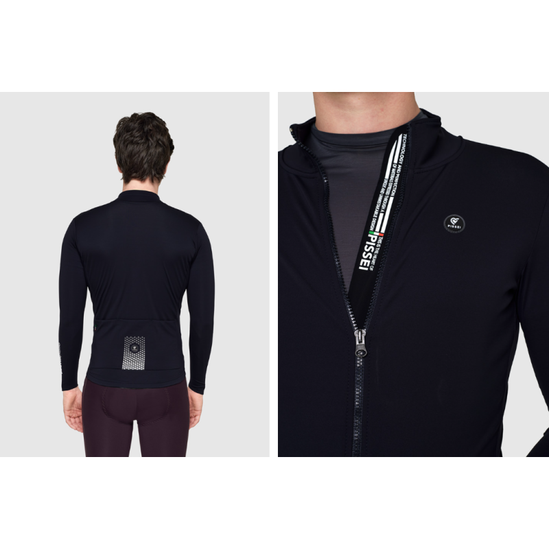 Pissei Giubbino Prima Pelle Blu/Nero