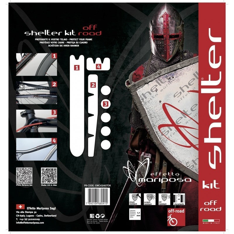 Effetto Mariposa Kit di Protezione Telaio MTB Shelter Off Road