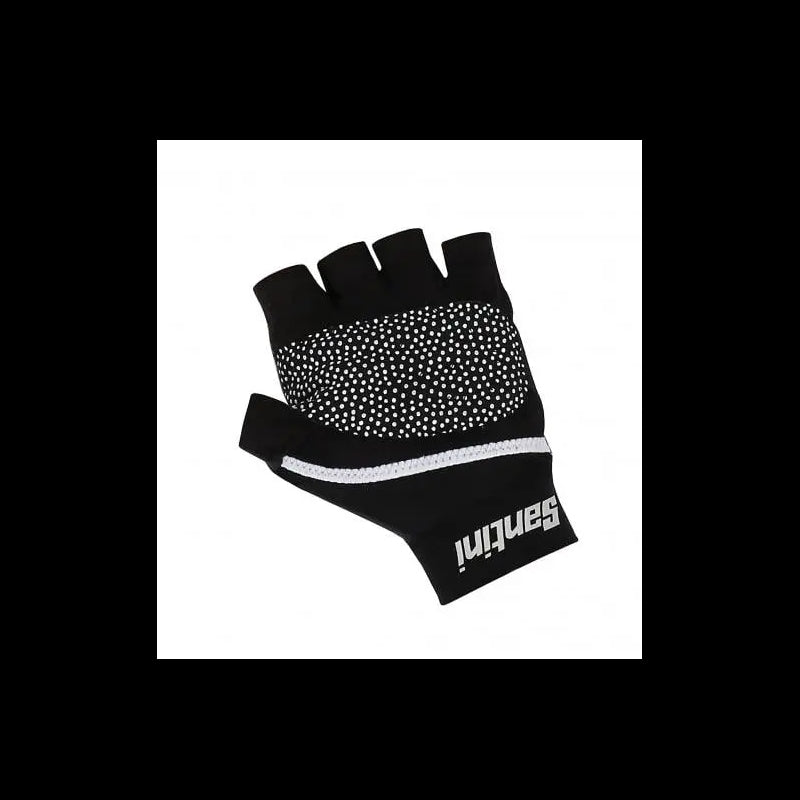 Santini Guanti Estivi UCI Nero/Bianco