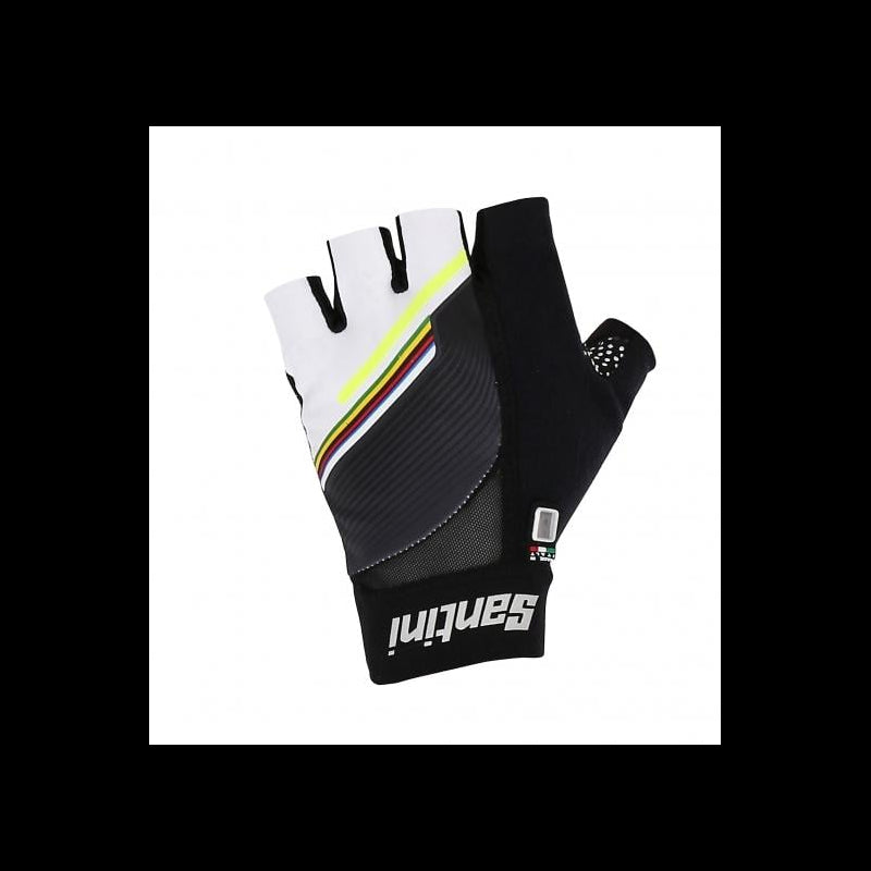 Santini Guanti Estivi UCI Nero/Bianco