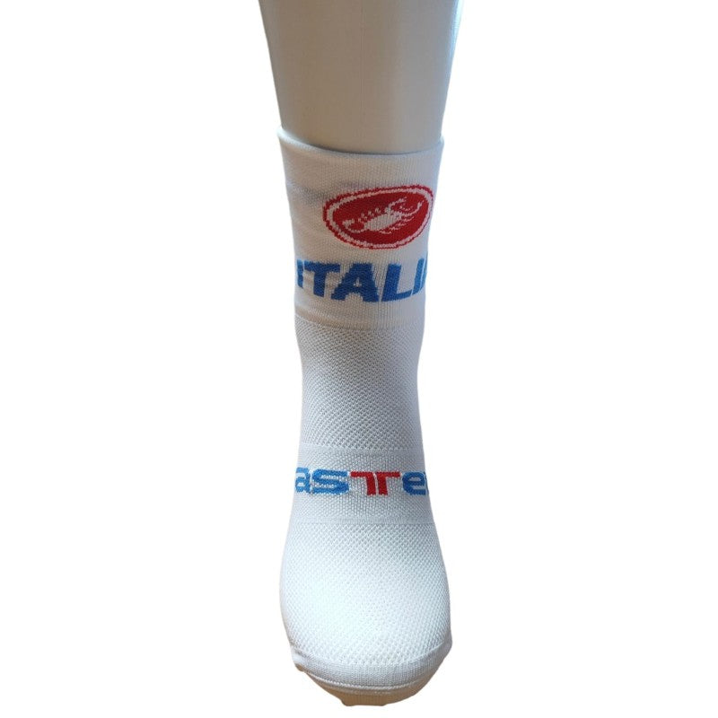 Castelli Calzini Estivi  9cm Italia Bianco