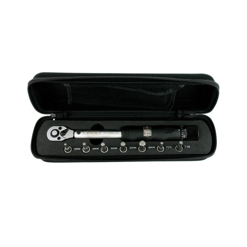 Var Chiave Dinamometrica 3-14Nm + Set Adattatori