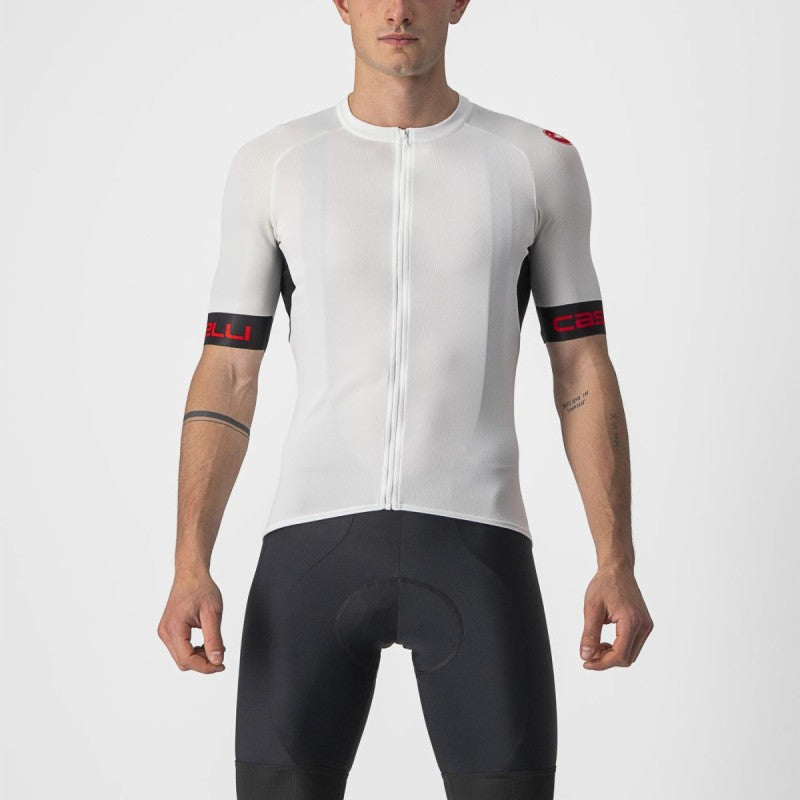 Castelli Maglia Entrata VI Ivory/Light Black/Red