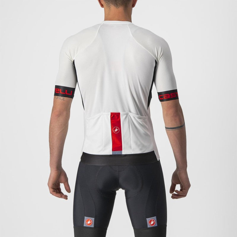 Castelli Maglia Entrata VI Ivory/Light Black/Red
