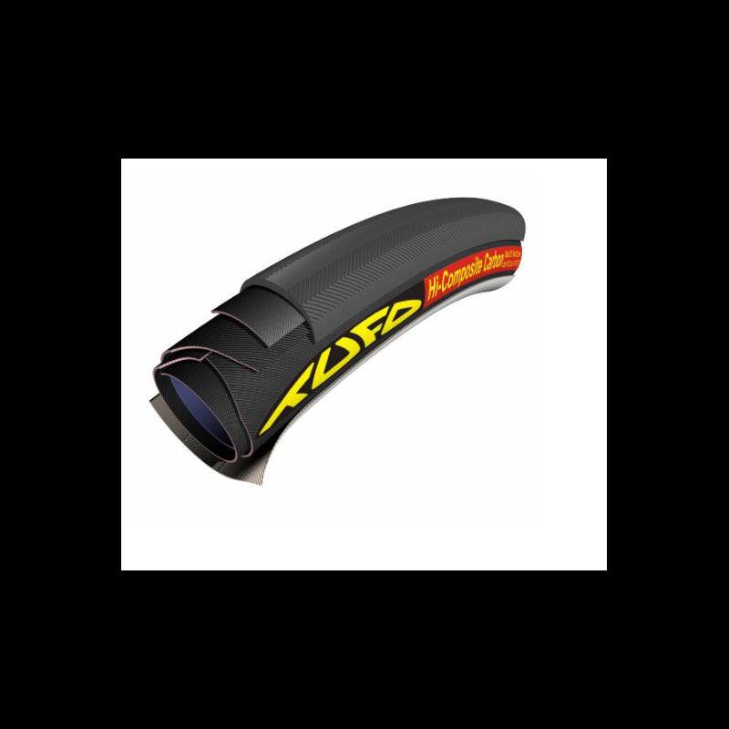 Tufo Tubolare Hi-Composite Carbon 28" 23 MM Nero