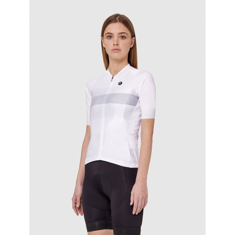 Pissei Maglia Manica Corta Donna Preludio Bianco